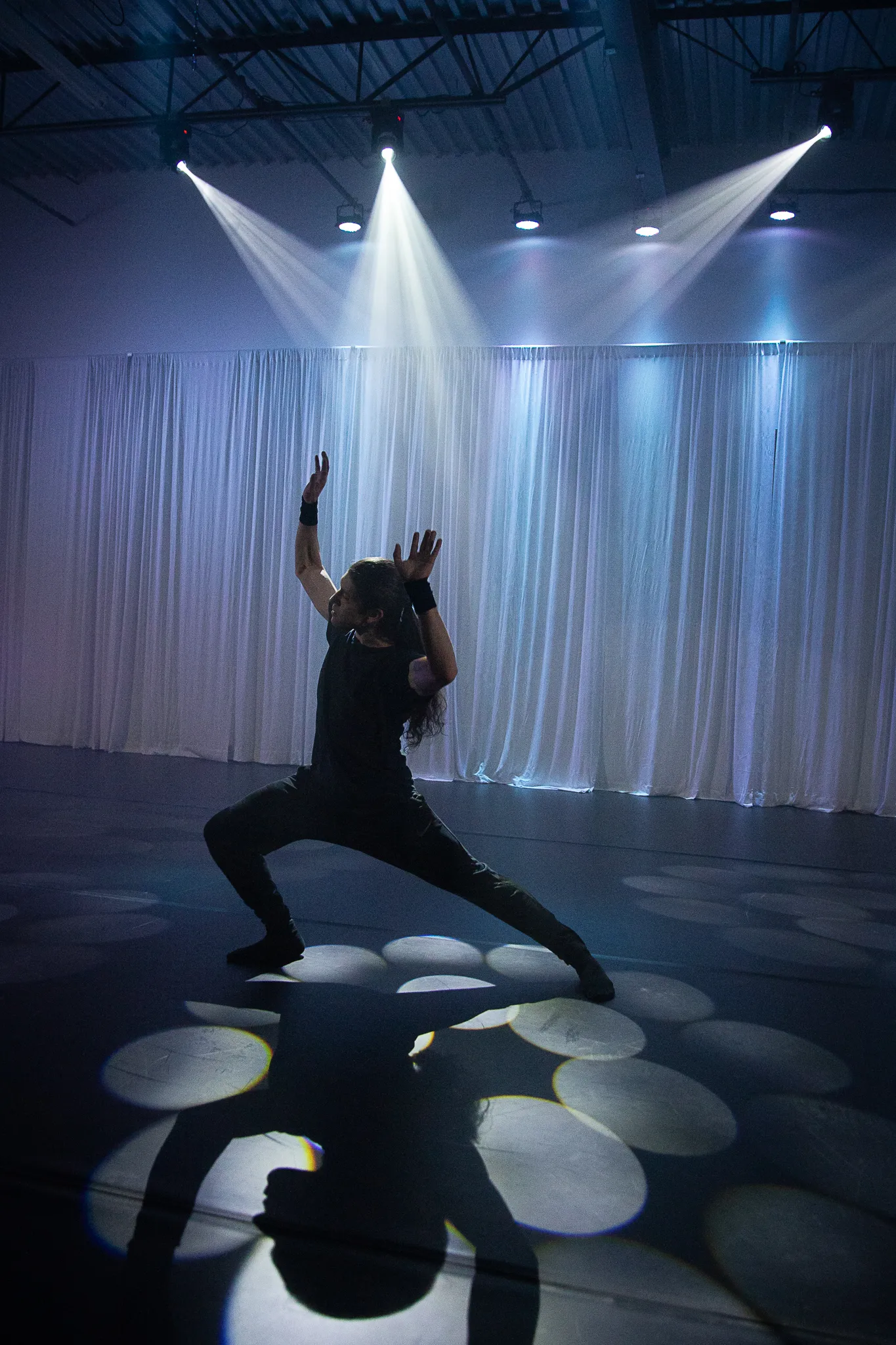 A dancer in their natural habitat.