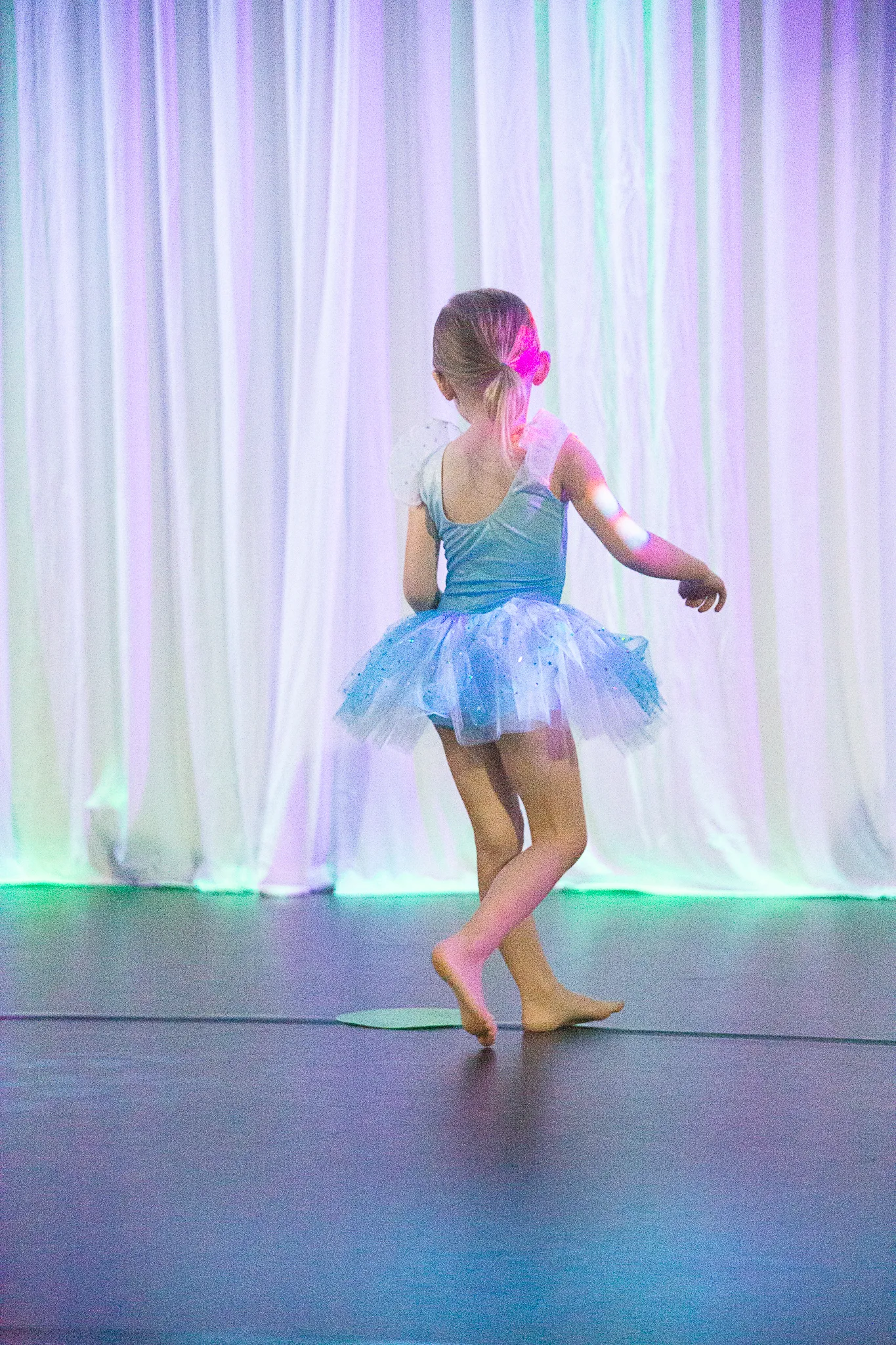 A dancer in their natural habitat.