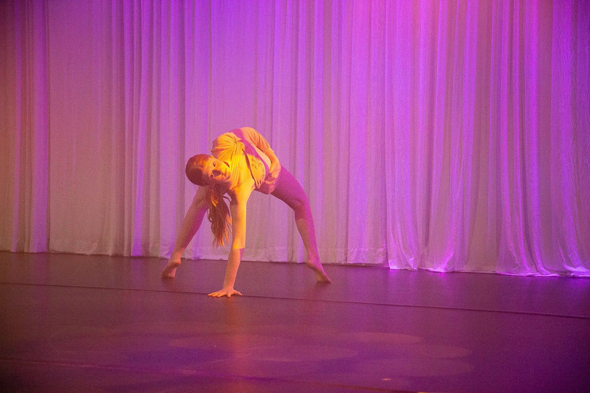A dancer in their natural habitat.